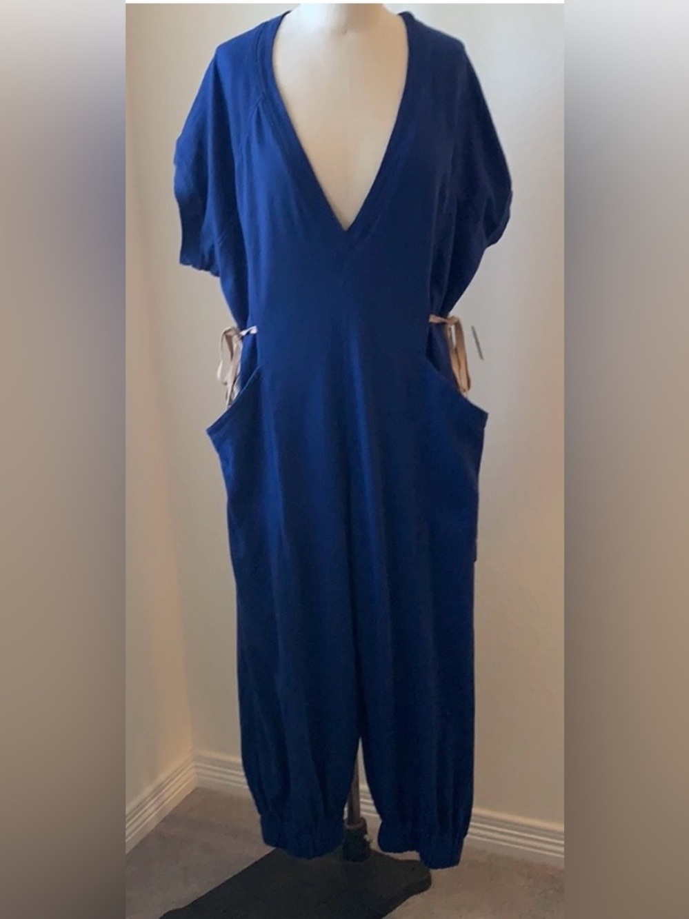 NWT Free People Movement Coast to Coast Blue Onesie, size M - Picture 3 of 11